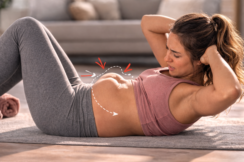 abdominal tradicional que pode piorar a diástase abdominal
