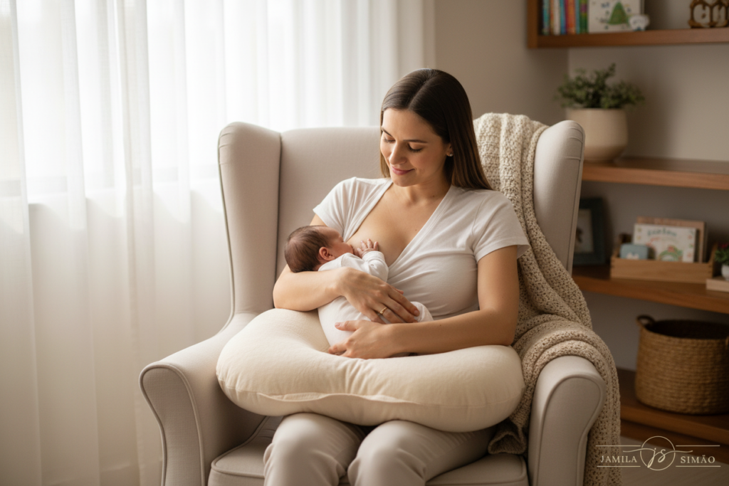 amamentação Carregar bebê diástase